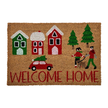 Alfombra Navideña “Welcome Home” - 60 cm x 60 cm