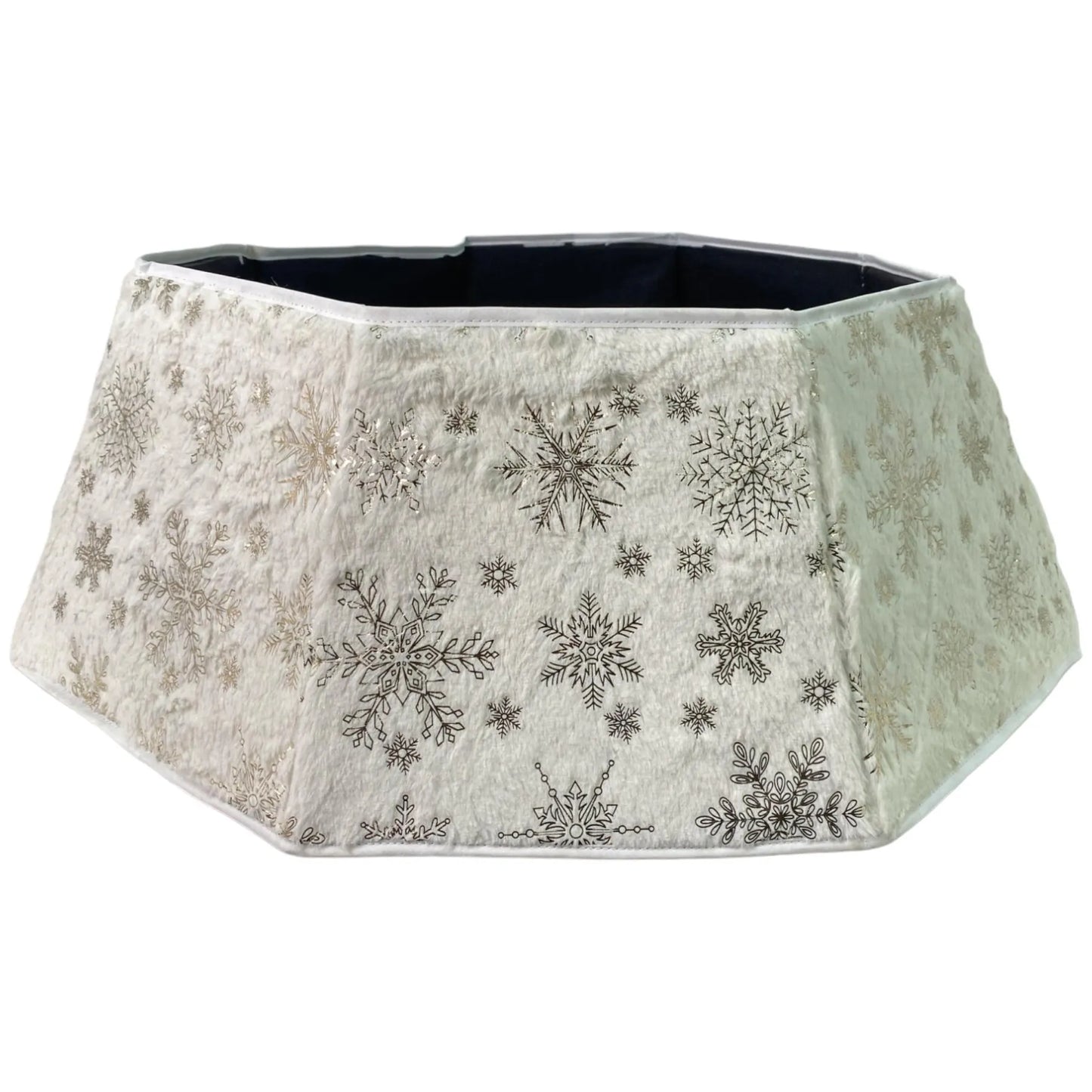 Base de árbol navideño con copos de nieve - 50 cm