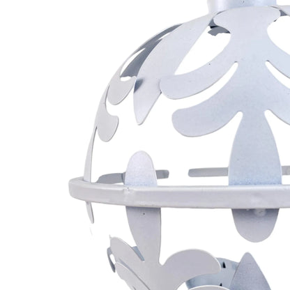 Cascabel colgante blanco calado