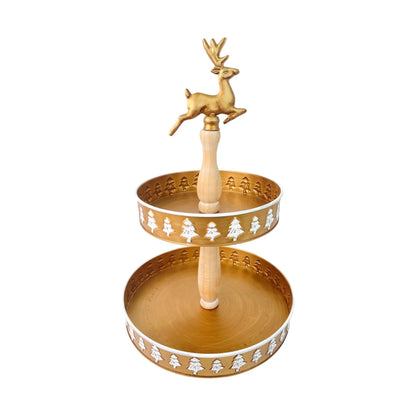 Portadulce navideño campana metálica - 2 piezas