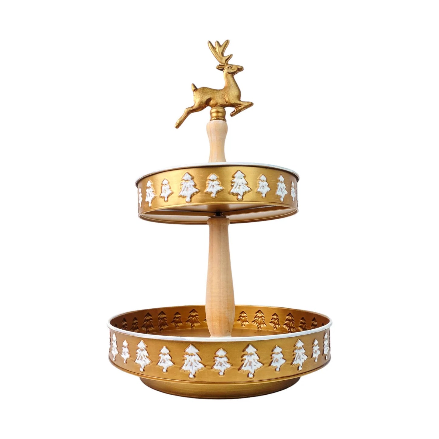 Portadulce navideño campana metálica - 2 piezas