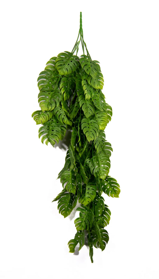 Follaje Artificial Colgante Tipo Monstera 83 cm | Detalle Verde para Espacios Armónicos