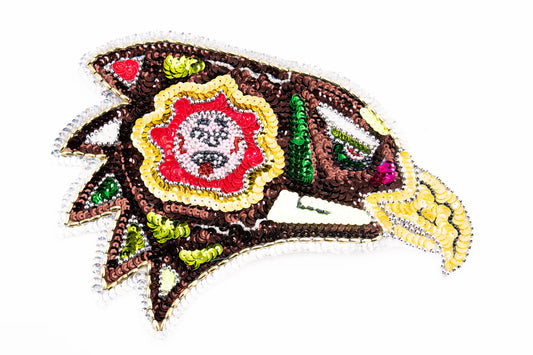 Aplicación de Lentejuela Águila Multicolor Decorativa | Ideal para Ropa, Accesorios y Proyectos DIY