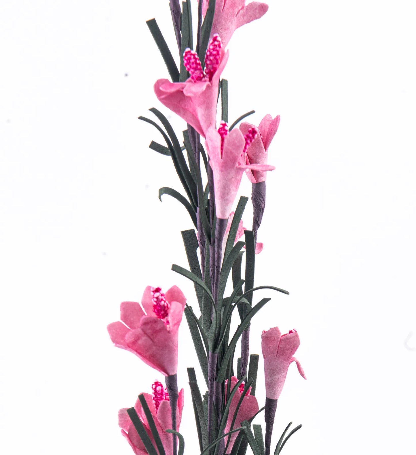Vara Decorativa con Follaje y Flor Artificial Amarilla 70 cm | Ideal para Arreglos Florales y Decoración Interior
