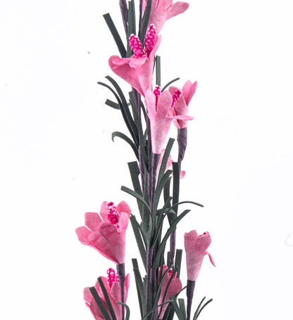 Vara Decorativa con Follaje y Flor Artificial Amarilla 70 cm | Ideal para Arreglos Florales y Decoración Interior