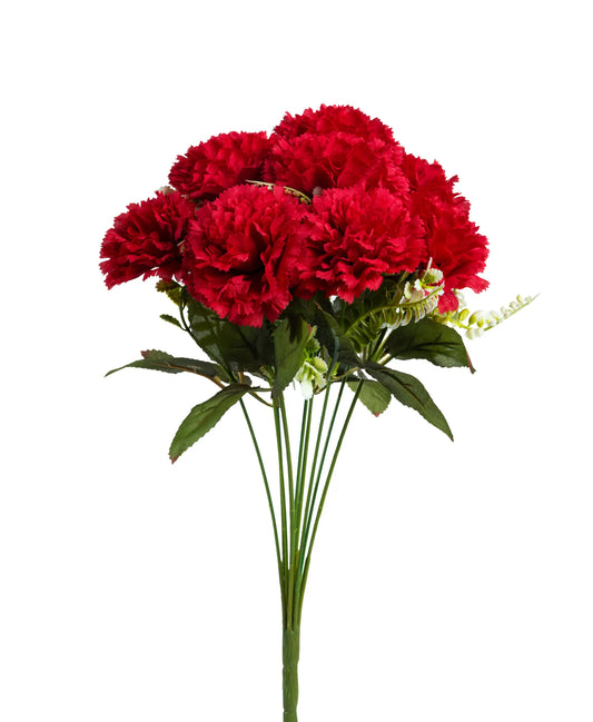 Ramo de Clavelina Rojas 10 Cabezas 35 cm