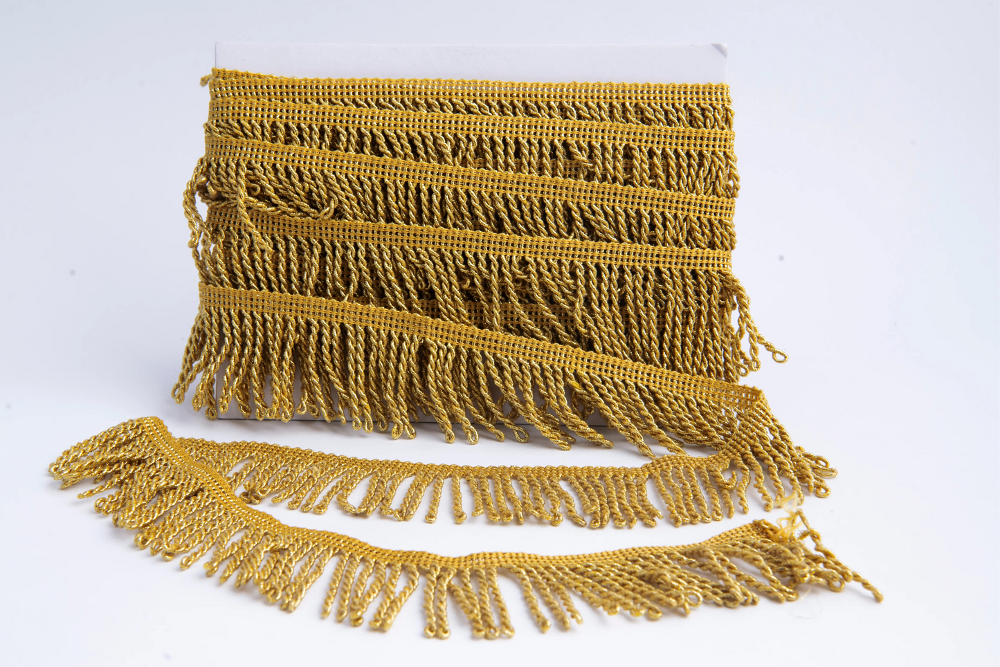 Fleco Lurex Trenzado Dorado 5 cm – Rollo de 5 Metros