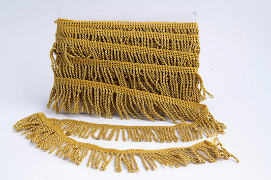 Fleco Lurex Trenzado Dorado 5 cm – Rollo de 5 Metros