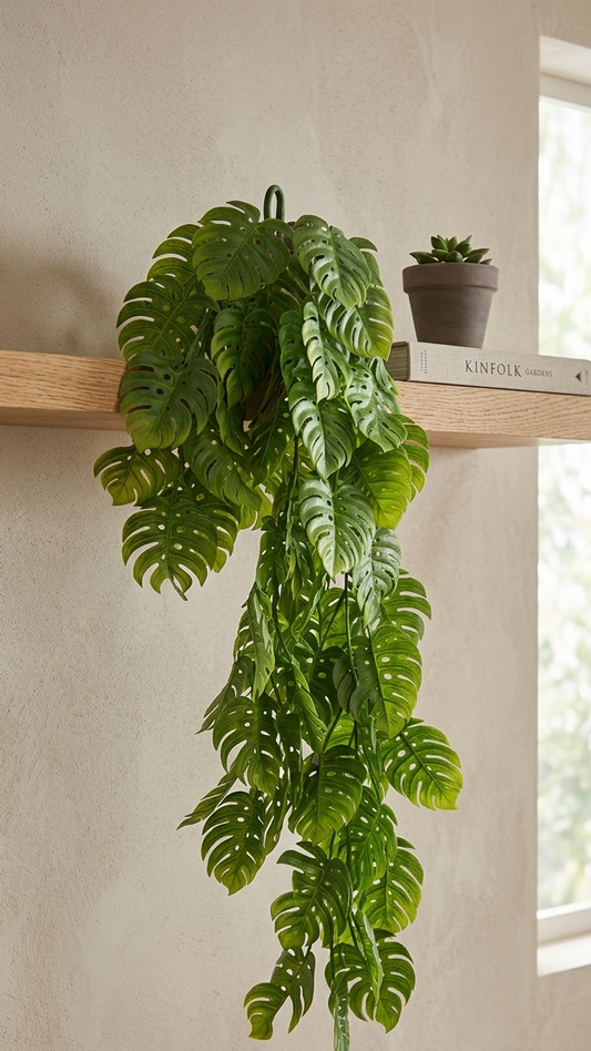 Follaje Artificial Colgante Tipo Monstera 83 cm