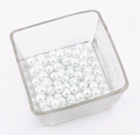 Hilo de Perlas de Vidrio #8 – Cuentas Redondas para Bisutería y Manualidades