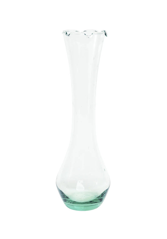 Violetero de Vidrio Bambú Transparente 8x23